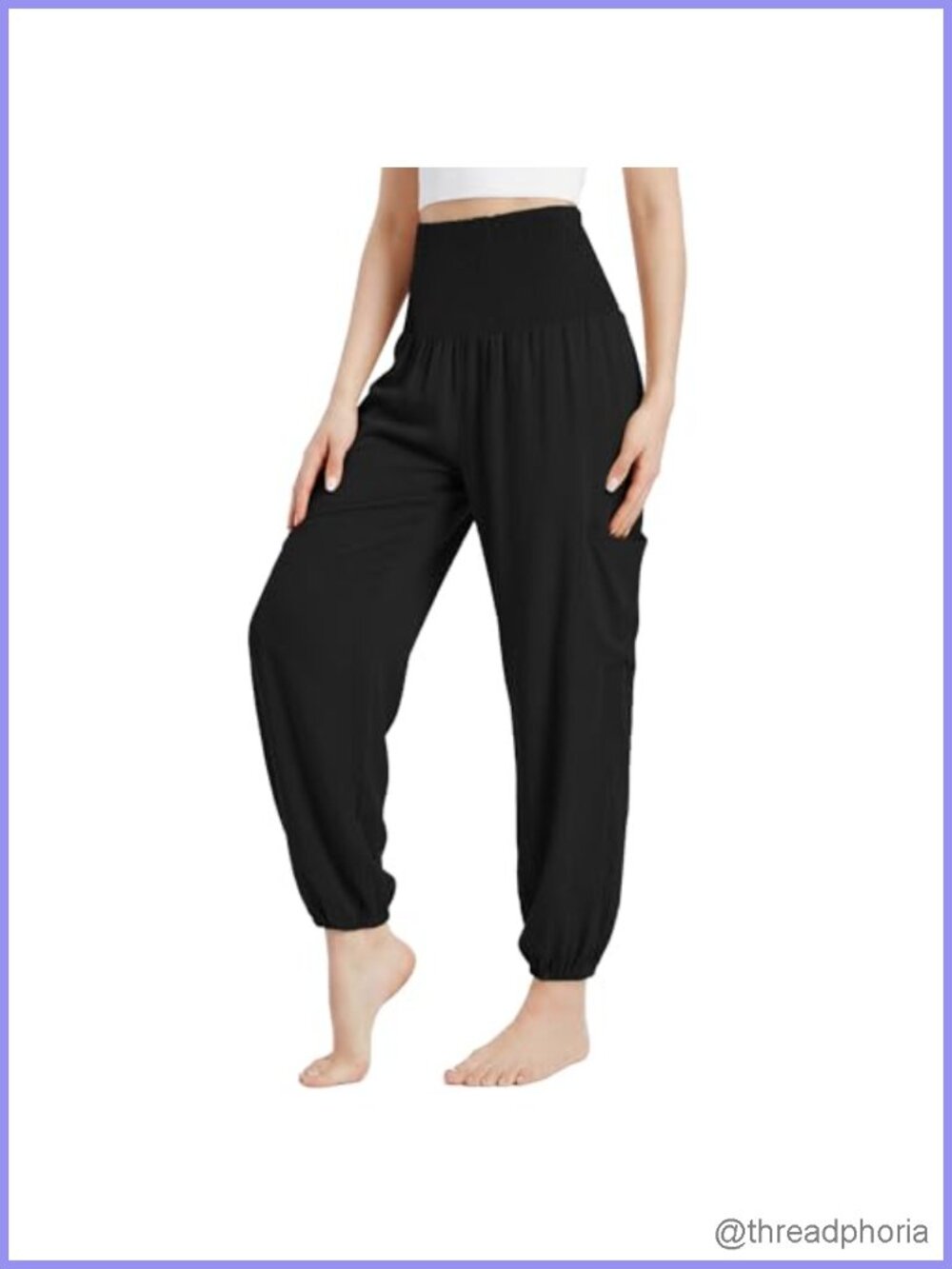 High Waist Harem Yoga Pants with Pockets